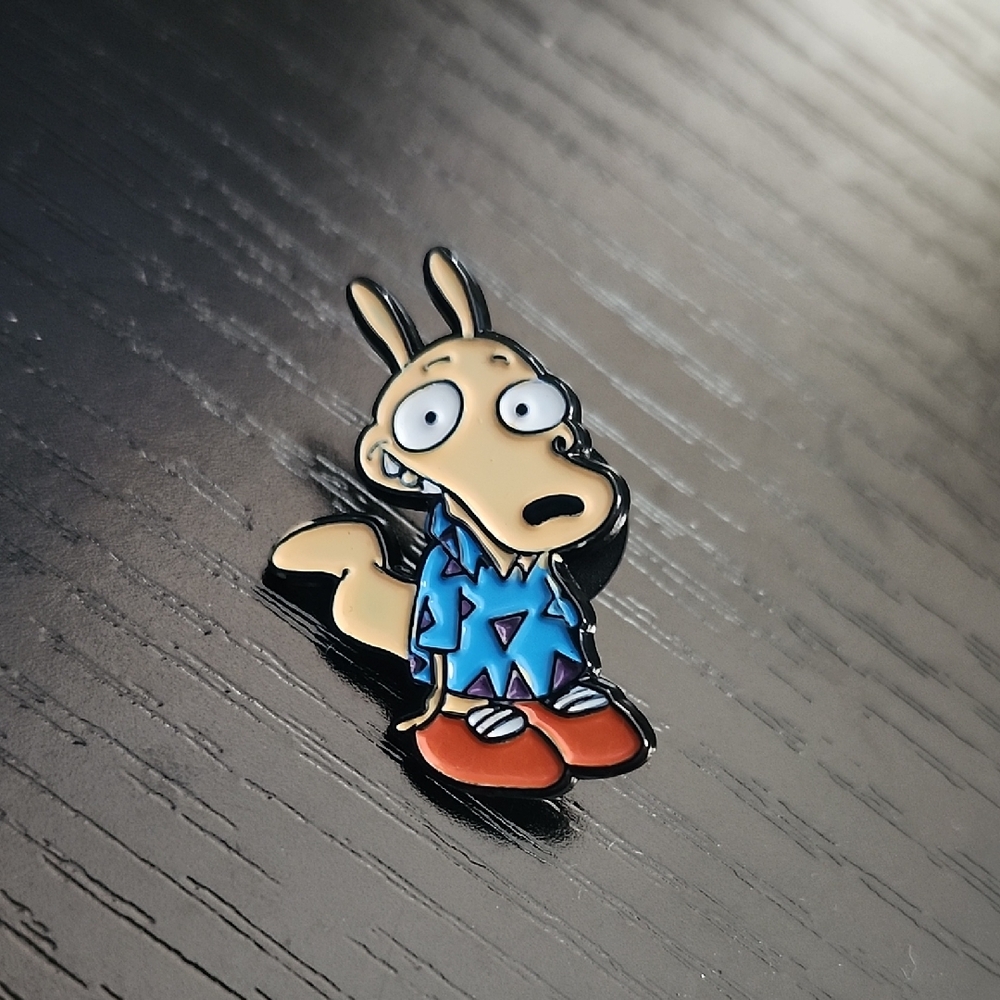 Nickelodeon's Rocko's Modern Life Inspired Cartoon Character Enamel Pin